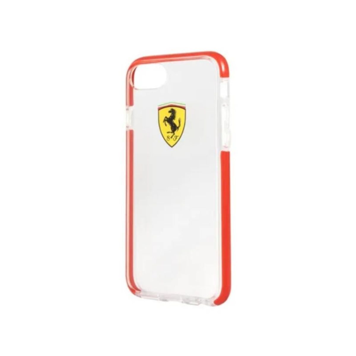 FERRARI - CARCASA FERRARI P/ IPHONE 8+ TRANSP/ROJO