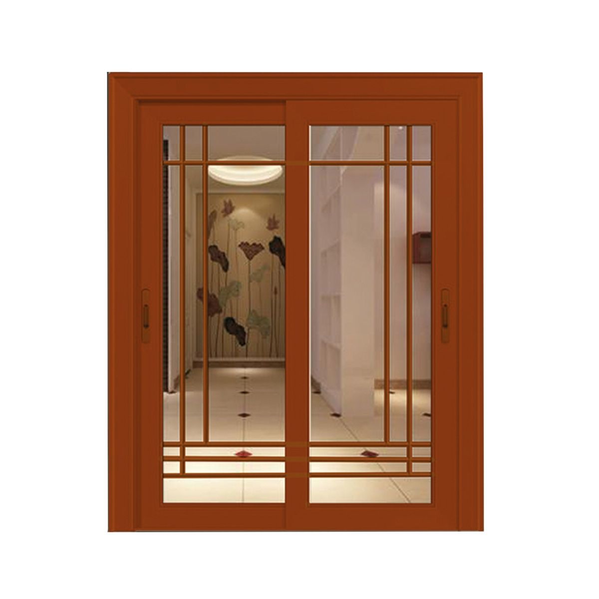 GIOVACCHINO - Ventanal Termopanel Aluminio 200 x 197 cm Alta Gama Moldura Ambos Lados