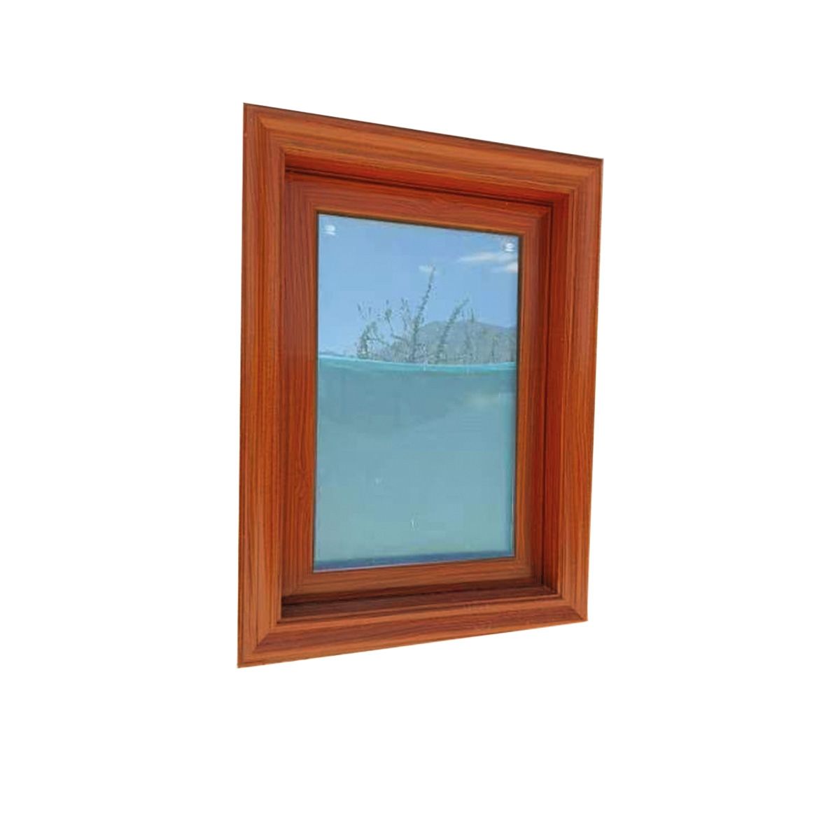 GIOVACCHINO - Ventana Baño Termopanel-Aluminio 70 x 100 cm Alta Gama Moldura Ambos Lados