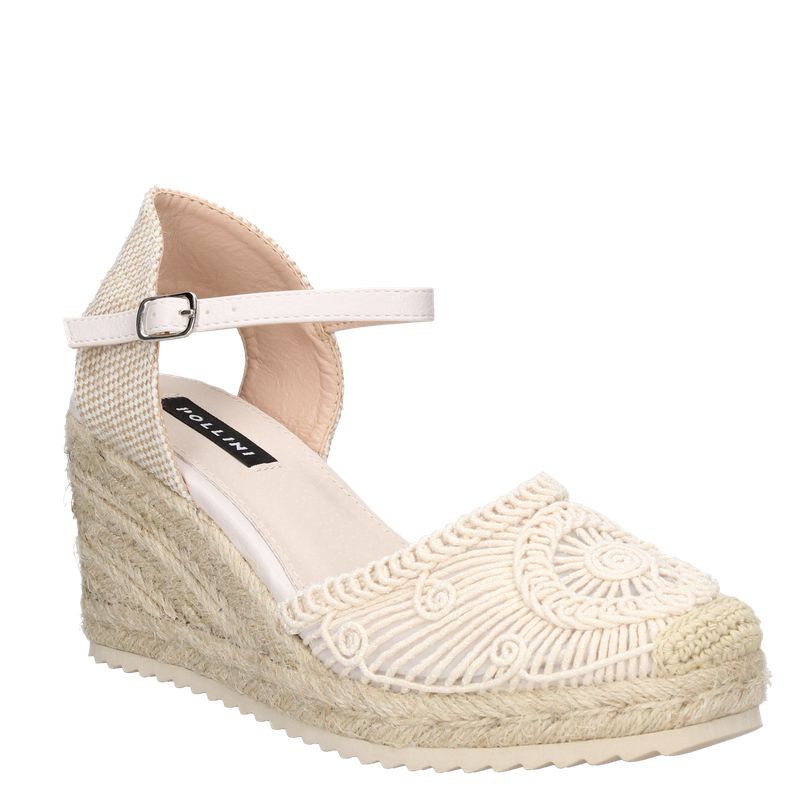 POLLINI - Alpargata Casual Mujer Beige Pollini