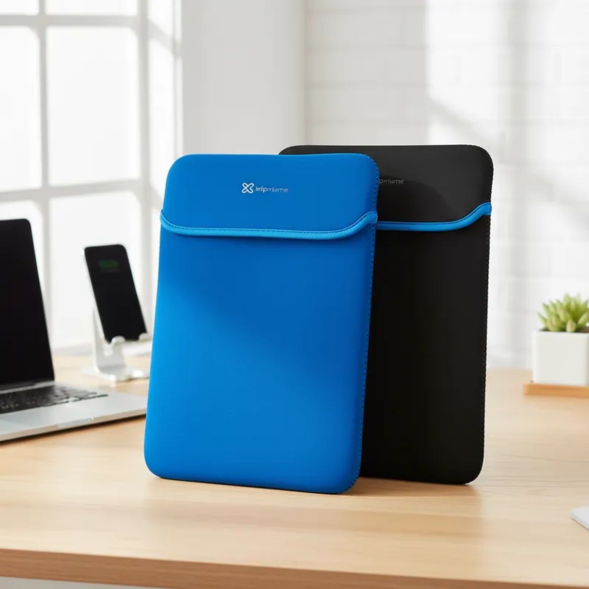 KLIP XTREME - Funda para Notebook 15.6" Negro Azul