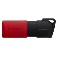 KINGSTON - Pendrive Unidad Flash USB 128 GB USB tipo A Negro Rojo