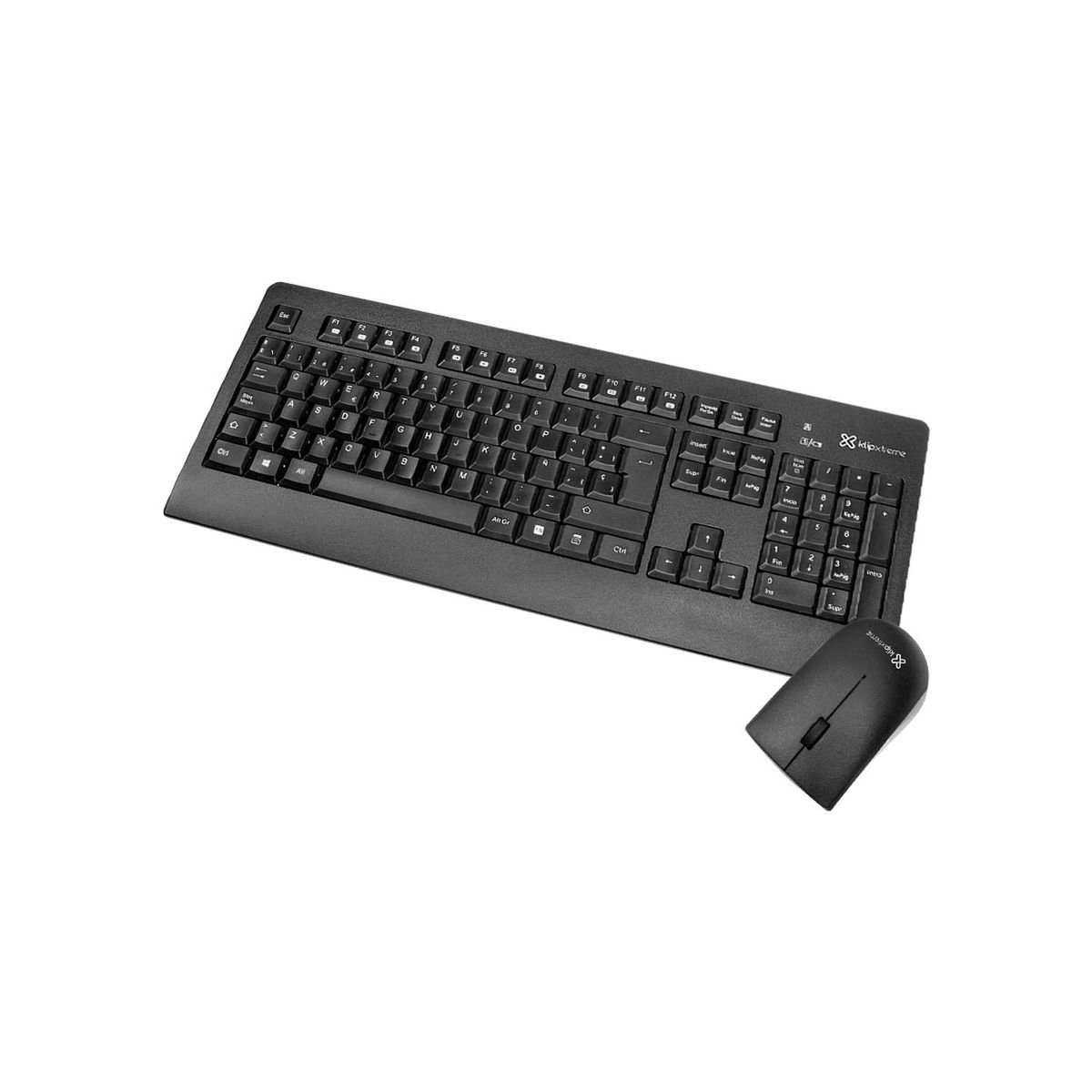 KLIP XTREME - Kit Teclado y Mouse Inspire RF inalámbrico QWERTY Negro