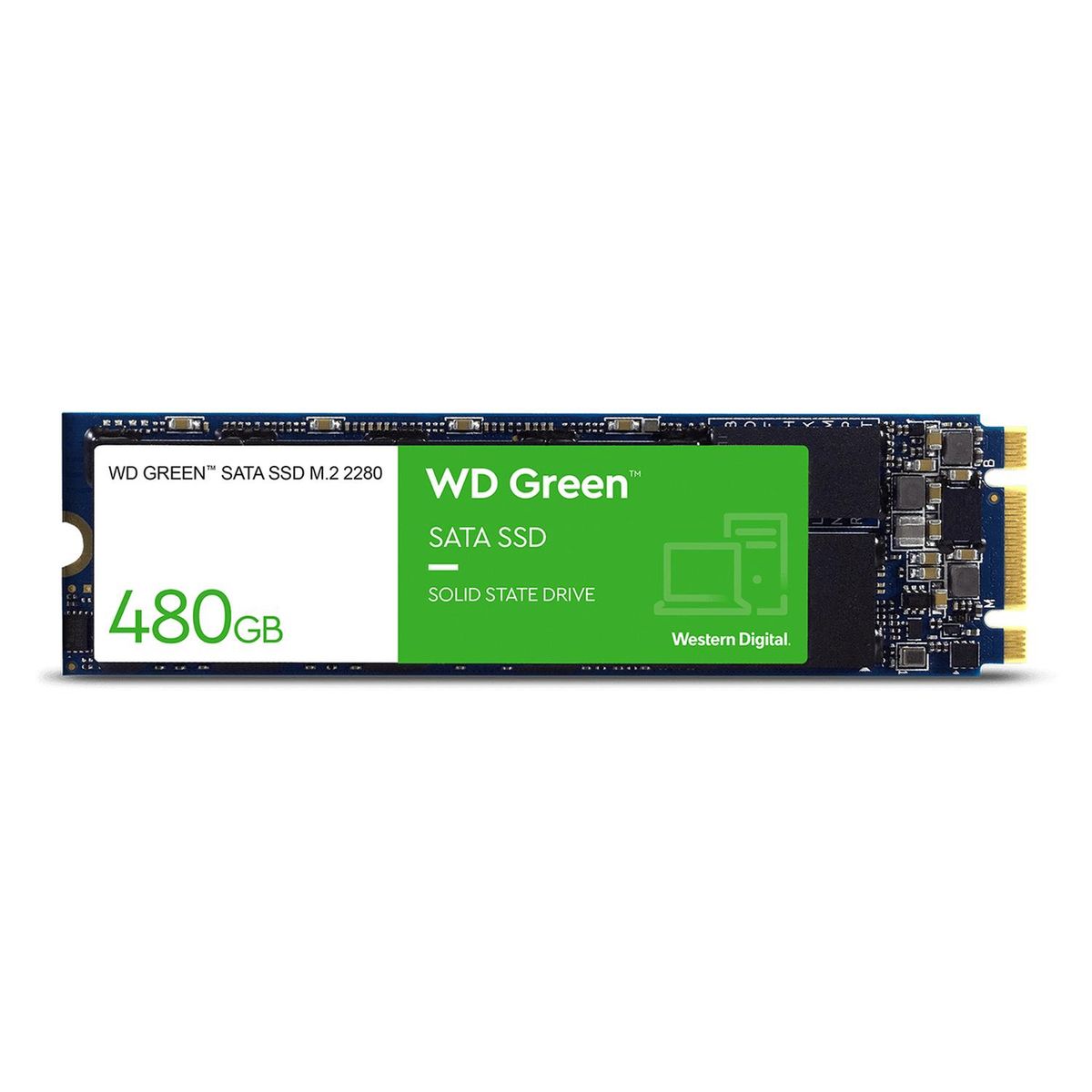 WESTERN DIGITAL - Disco Estado Sólido Interno WD Green WDS480G3G0B 480GB M.2