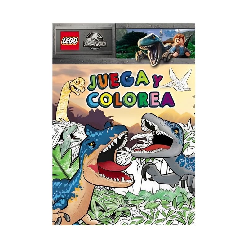 TOP10BOOKS - LIBRO JURASSIC WORLD LEGO. JUEGA Y COLOREA / VARIOS AUTORES - AUTOR MAGAZZINI S