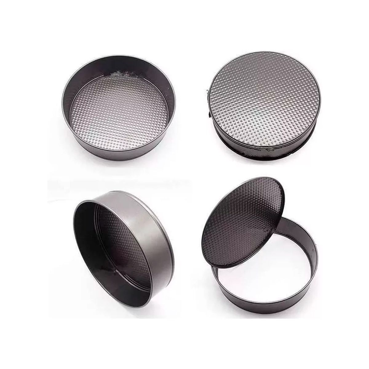 IRM - 6 Moldes Redondos Antiadherentes Teflón Reposteria Tortas Xl