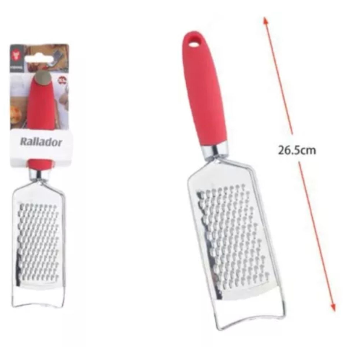 OEM - Rallador De Mano De Queso Mango Silicon 26,5cm