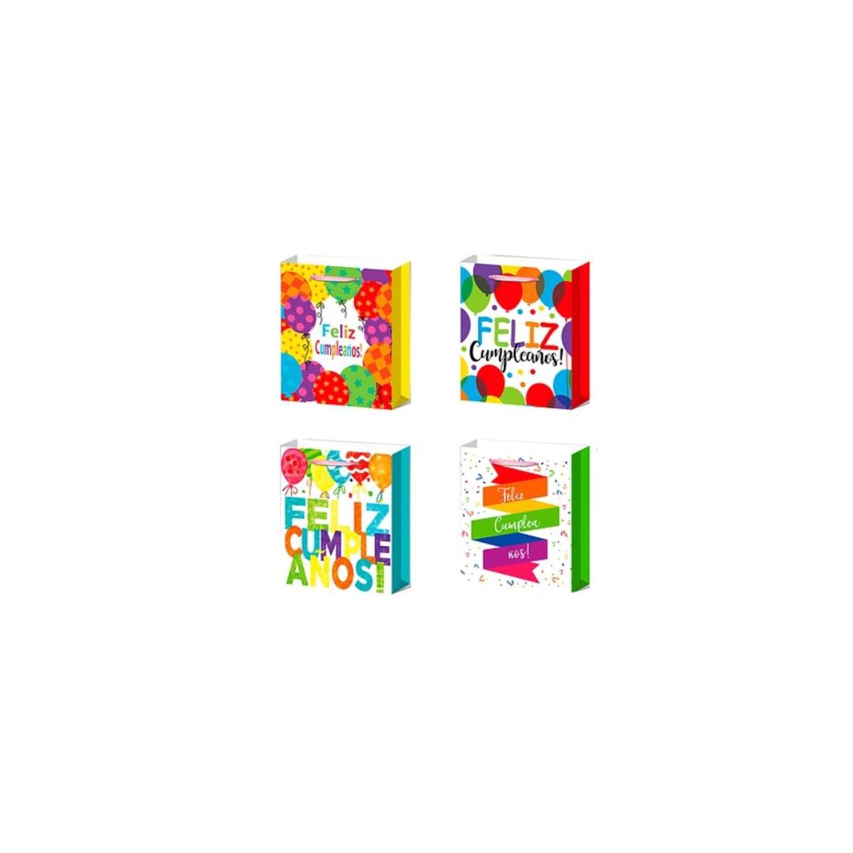 GENERICO - Bolsa De Regalo Feliz Cumpleaños Diseño 12x31x40cm