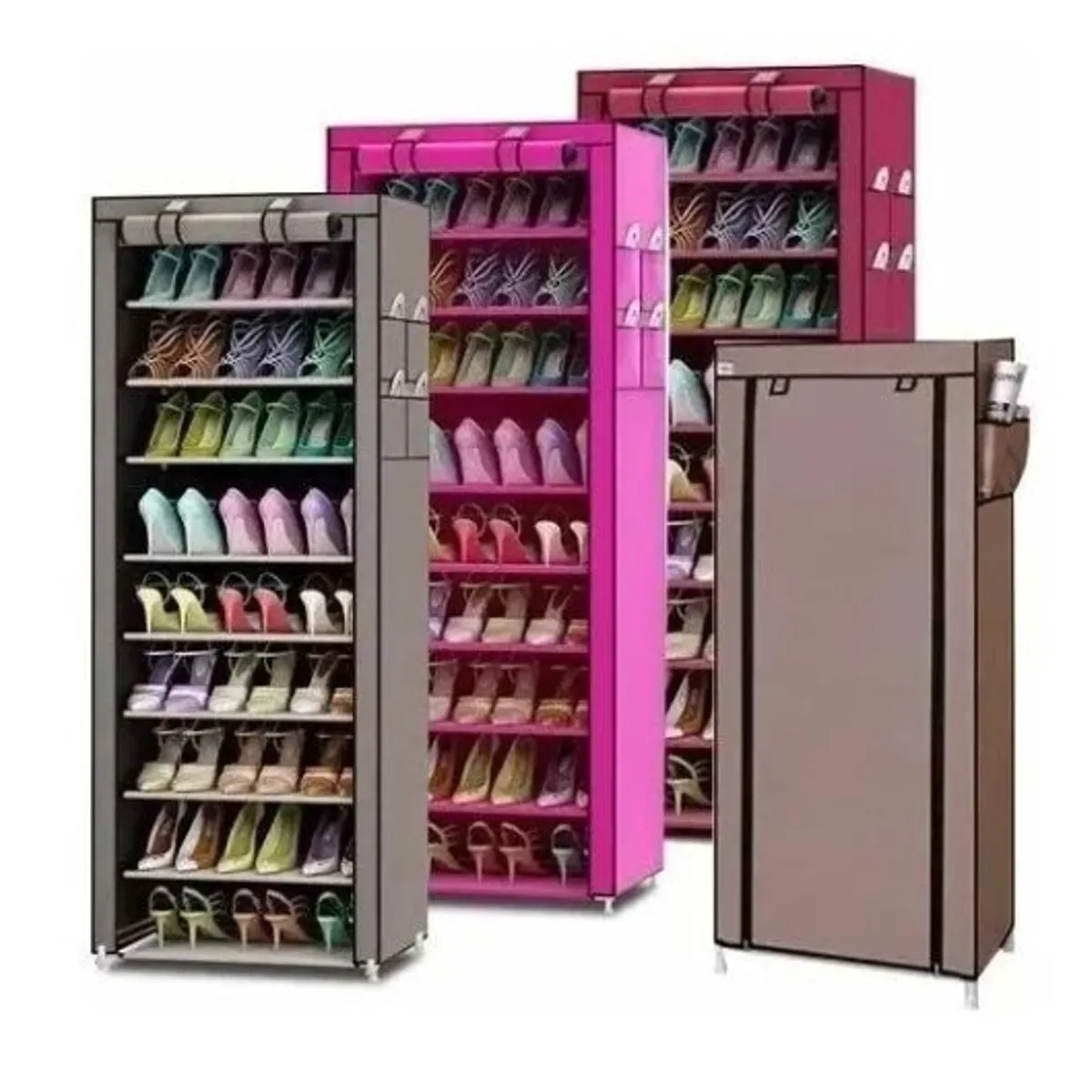 GENERICO - Zapatero Organizador De Zapatos 9 Pisos 30 Pares Con Funda