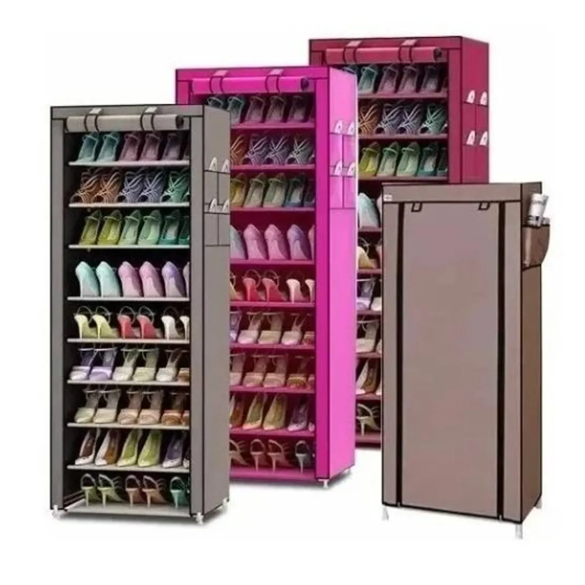 GENERICO - Zapatero Organizador De Zapatos 9 Pisos 30 Pares Con Funda