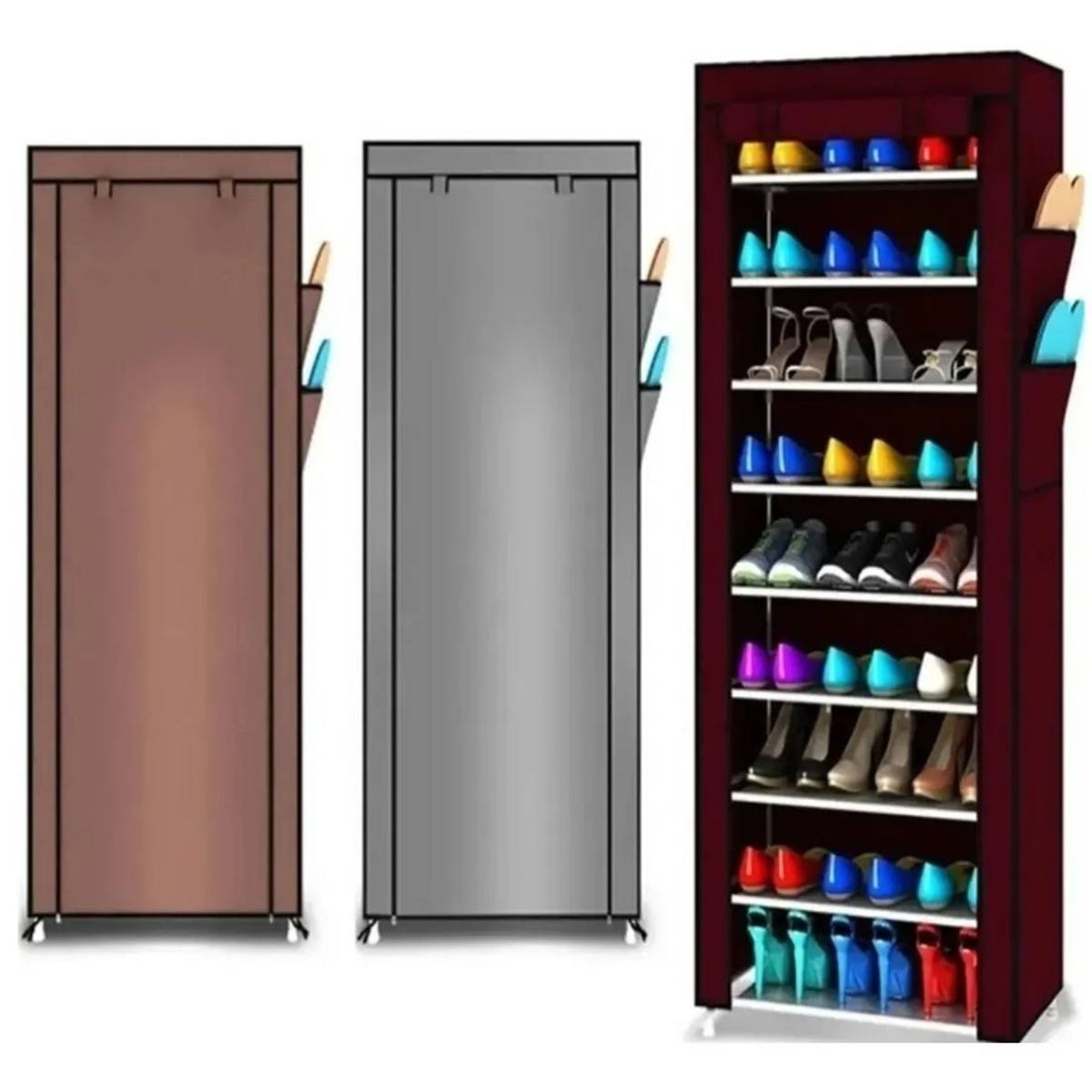 GENERICO - Zapatero Organizador De Zapatos 9 Pisos 30 Pares Con Funda