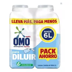 GENERICO - Pack X2 Omo Detergente Líquido Para Diluir 500ml