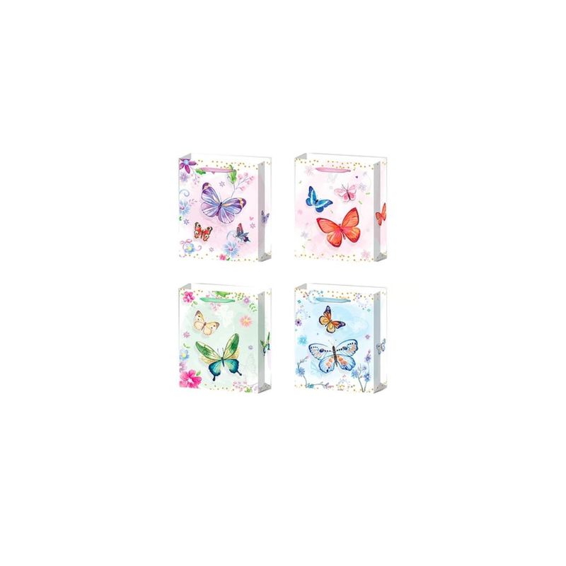 GENERICO - Bolsa De Regalo  Mariposa Diseño Aleatorio 8.5x18x24cm