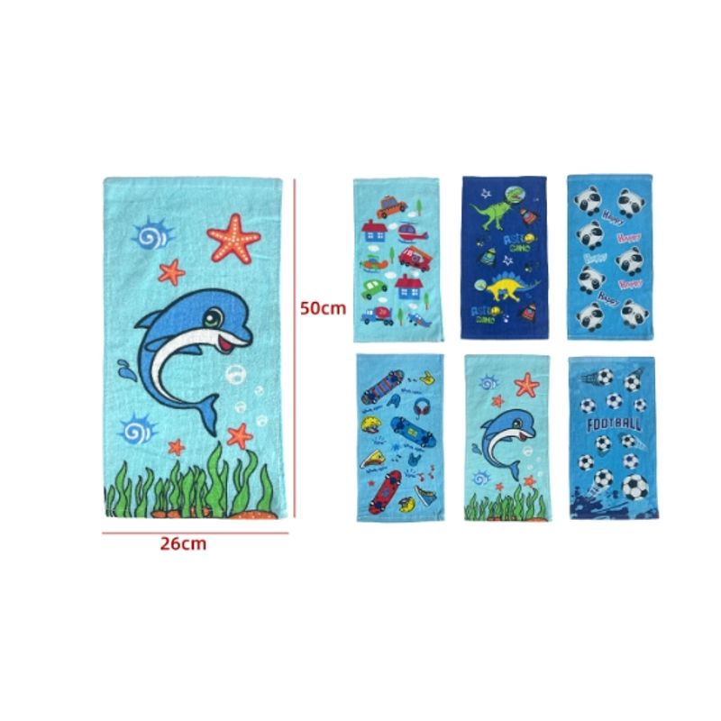GENERICO - Toalla De Parvulo De Niños 50X27CM 12 Unidades