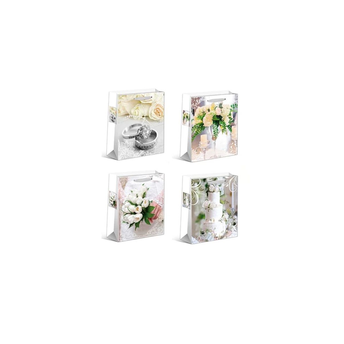 GENERICO - Bolsa De Regalo Para Boda Diseño Aleatorio 10x26x32cm