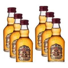 CHIVAS REGAL - 6 Miniatura Whisky 12 Años 50ml Vidrio