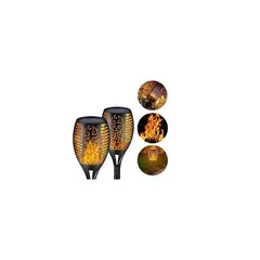 GENERICO - X2 Mini Lampara Luces Solares Antorchas Led Estaca