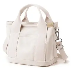 LELOX - Bolsa Tote Pequeña con Cremallera para Bolso Crossbody de Lona