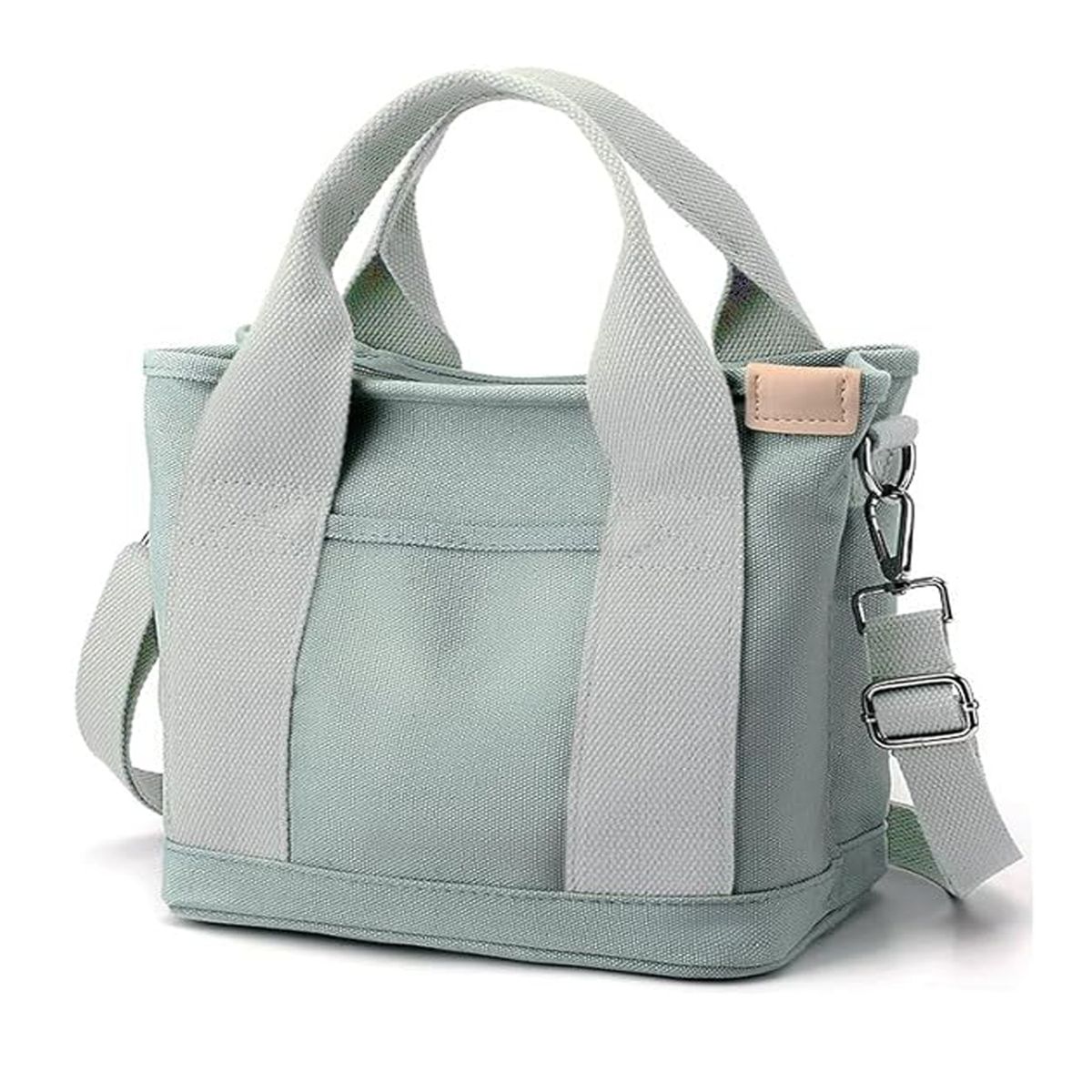 LELOX - Bolsa Tote Pequeña con Cremallera para Bolso Crossbody de Lona