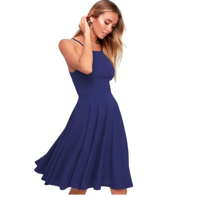 LUNA - Vestido Mujer Fiesta Elasticado Modelo 2406 Fiesta.-