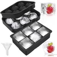 Cubeta De Hielo Silicona Whisky Tragos Coctel 2 Formas
