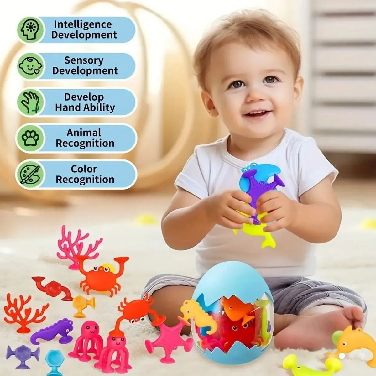 GENERICO - Juguetes Educativos De Construcción Con Ventosa Para Niños