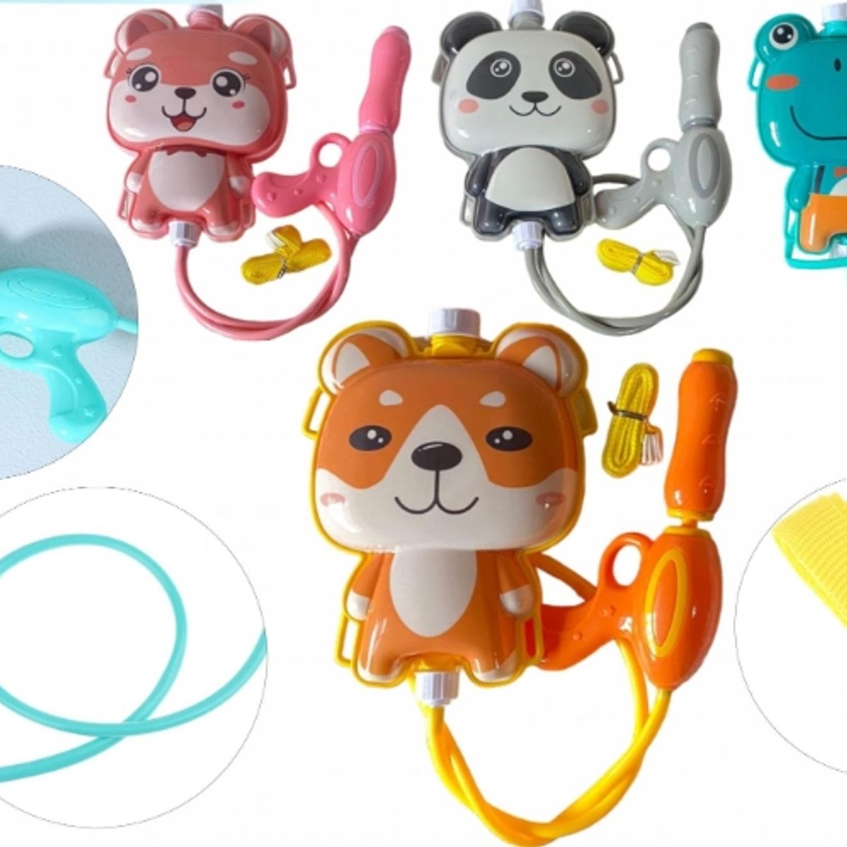 GENERICO - Mochila Con Pistola De Agua Diseño Oso Panda