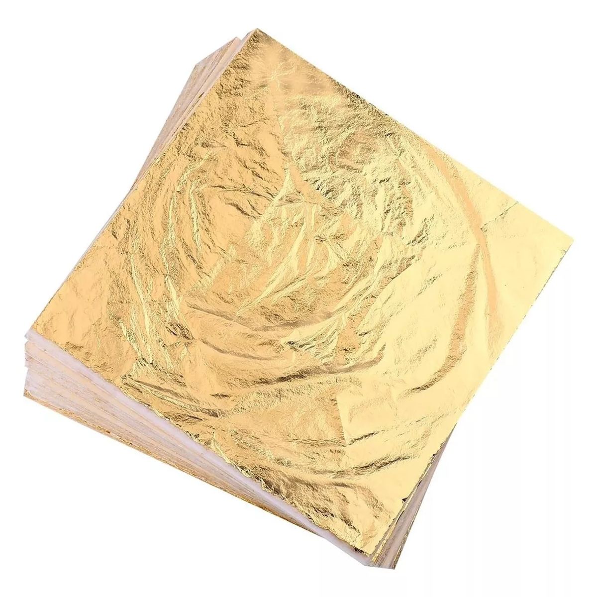 KUANGYE - 100 Hojas Laminas Pan De Oro 14*14cm Para Decoración