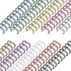 KUANGYE - Mix Colores Espirales Metálicos 19mm 78 Doble Cero