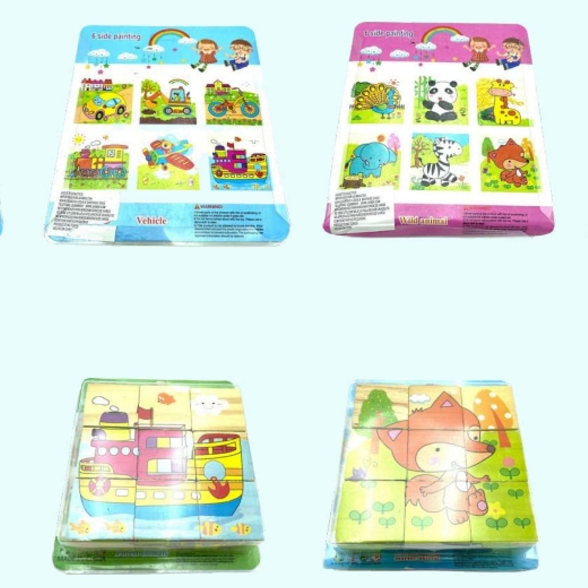 GENERICO - Puzzle Cubo Juguete De Madera