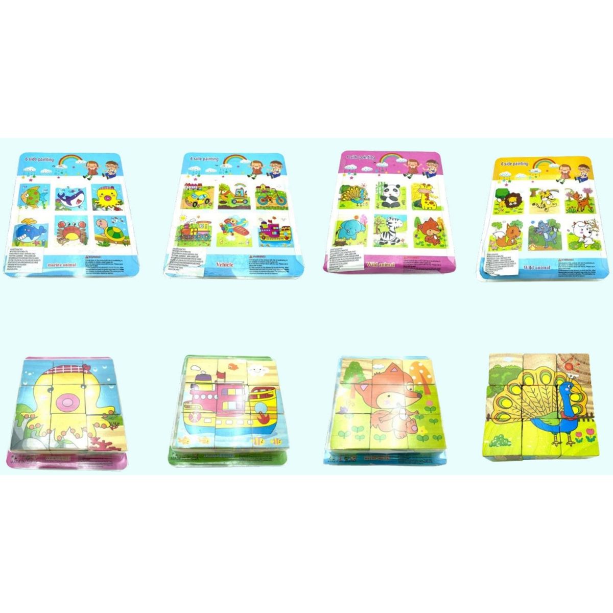 GENERICO - Puzzle Cubo Juguete De Madera