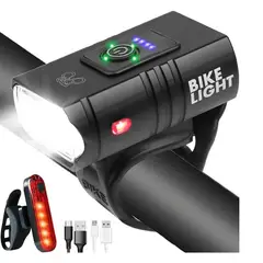 LELOX - Luz Delantera Luz Tracera para bicicleta Recargable Roja