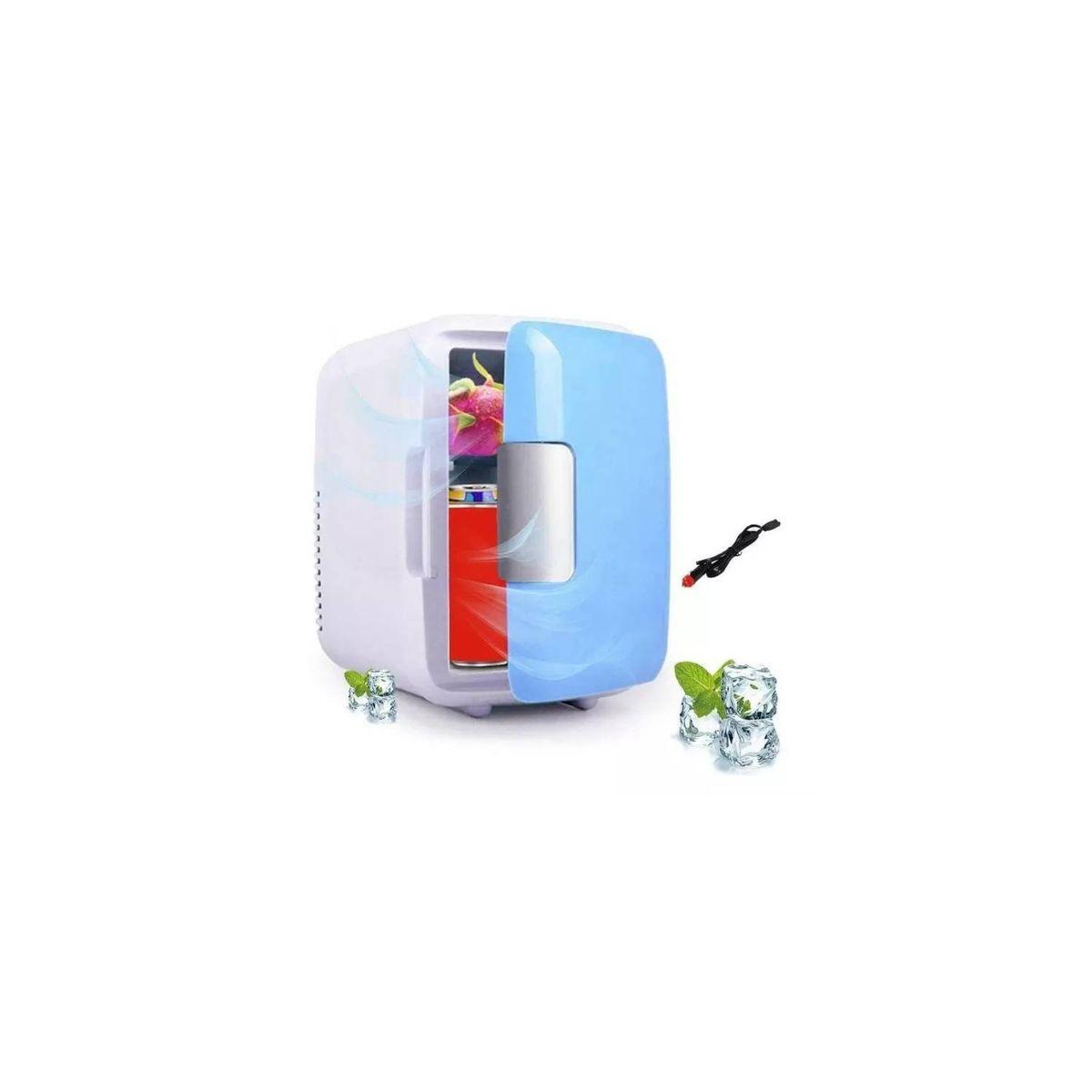 GENERICO - Mini Refrigerador Refrigeradores Portatil Auto 12v 4 Litros