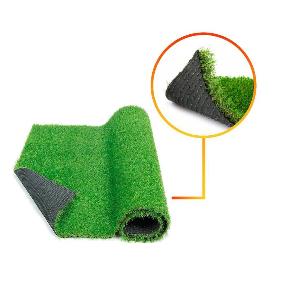 GENERICO - Pasto Sintetico 30mm Rollo 1x1m