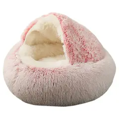 LELOX - Lavables Cama Redonda Felpa Para Mascota Perro Y Gato