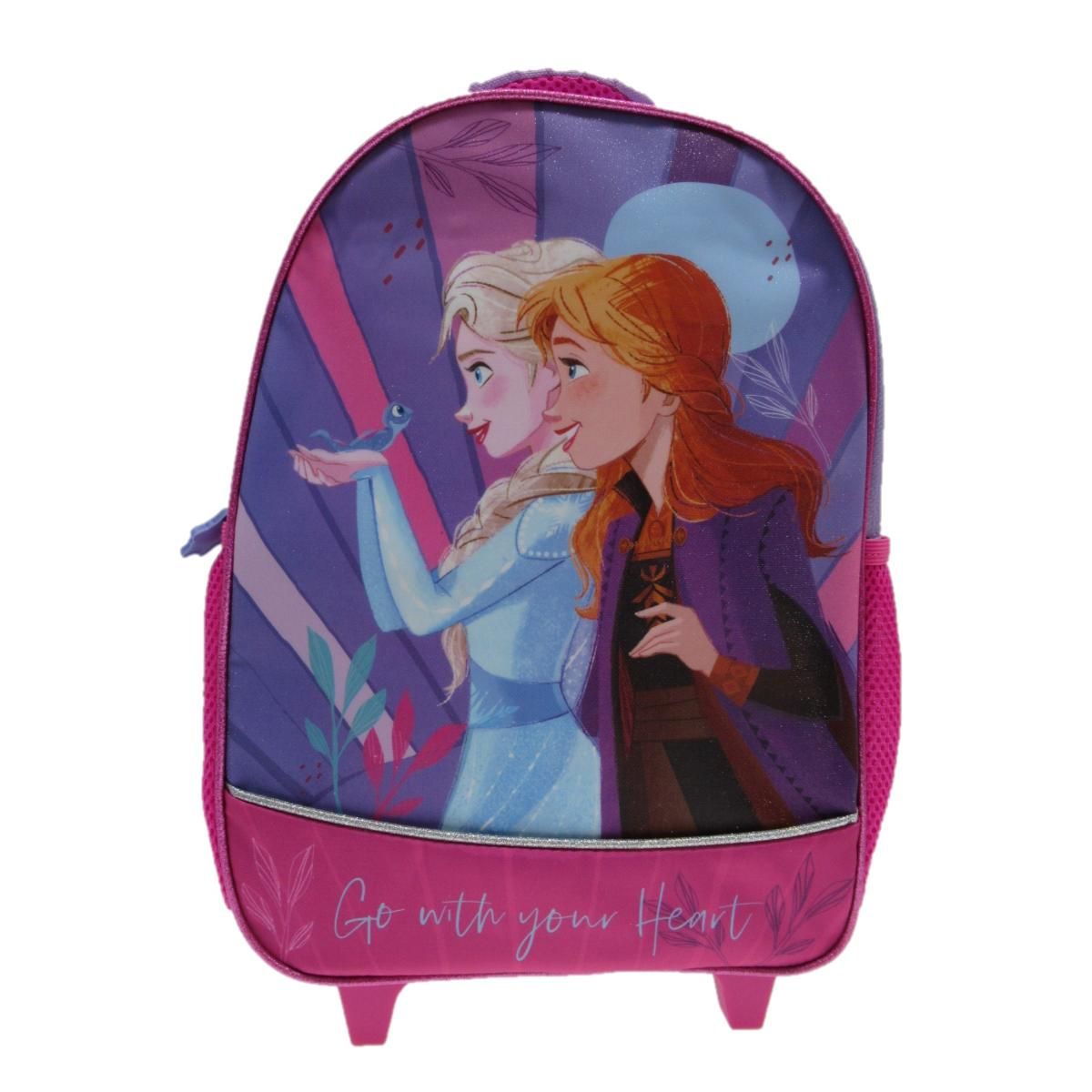 DISNEY - Mochila Escolar Con Ruedas Niña Frozen Morado Disney