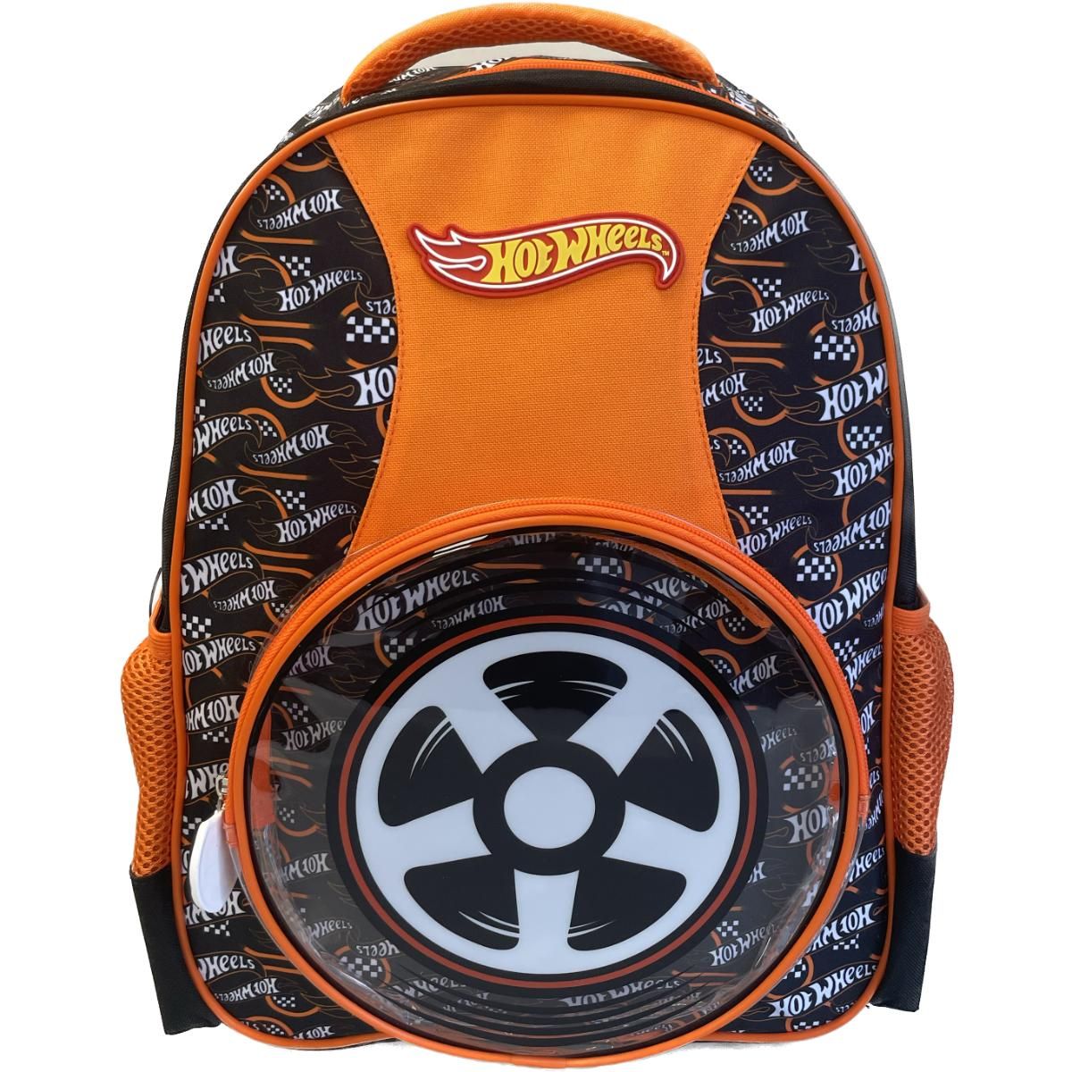 HOT WHEELS - Mochila Escolar Niño 68 Naranjo Hot Wheels