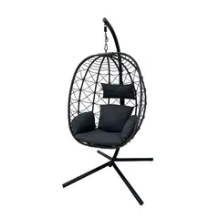 RELAN - Silla Colgante Fiji para Terraza con Base y Cojines