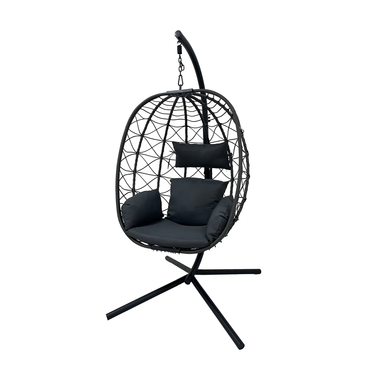 RELAN - Silla Colgante Fiji para Terraza con Base y Cojines