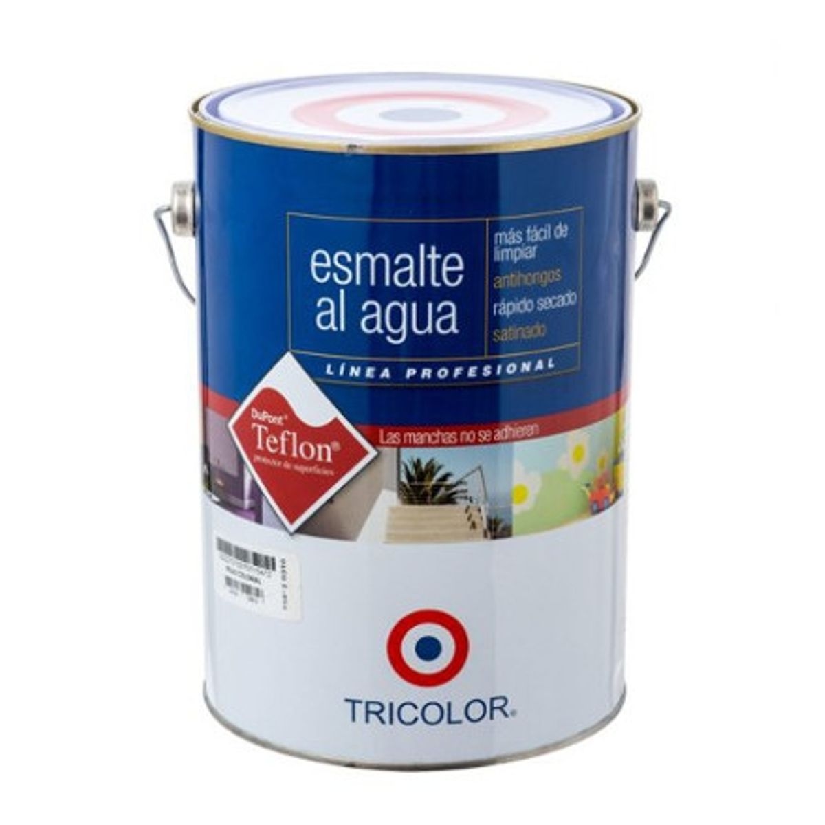 TRICOLOR - ESMALTE AGUA GAL. BLANCO TRIC PROF