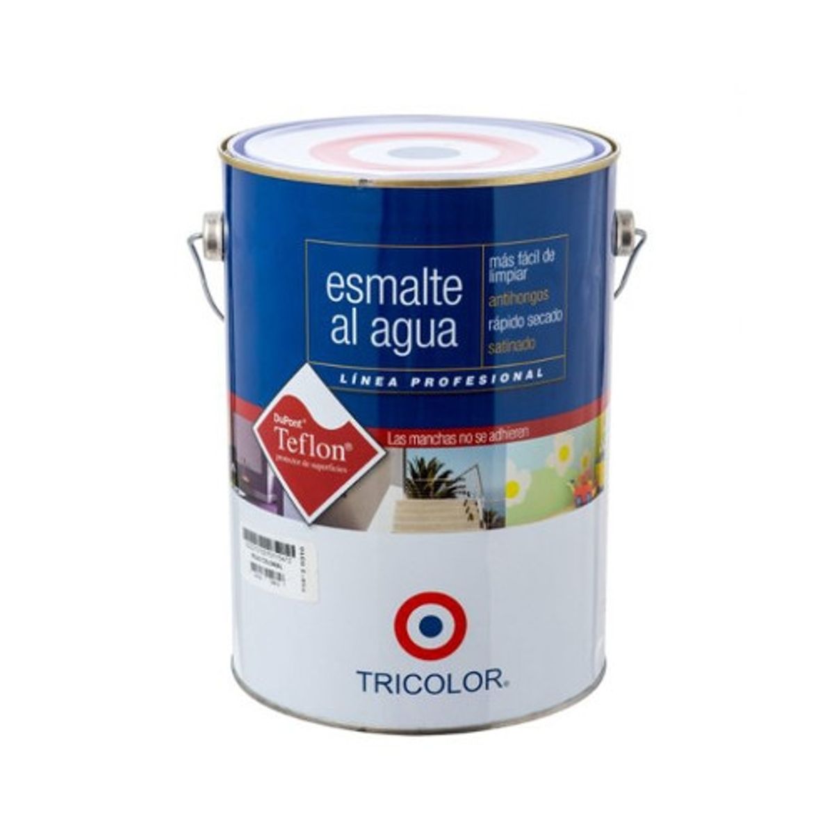 TRICOLOR - ESMALTE AGUA GAL BLANCO NACAR TRIC PROF