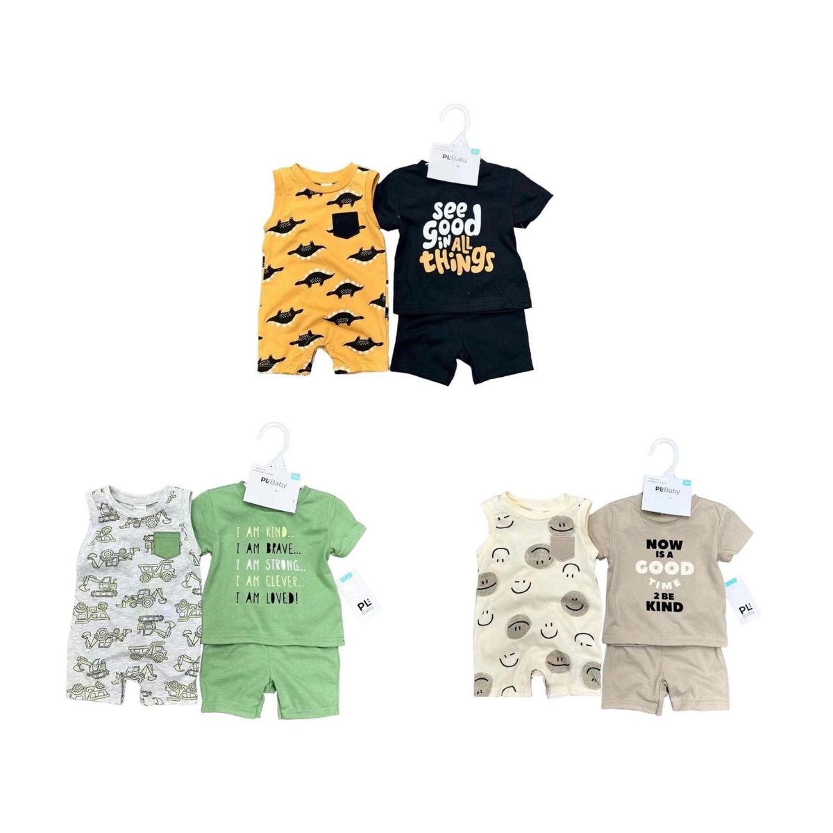 JUMP KIDS - Set De Conjunto Y Enterito para bebés niños Jump Kids