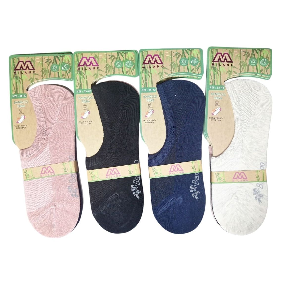 GARSIL - x6 Calcetas - Tobilleras Invisibles Para Mujer Con Fibra De Bambu