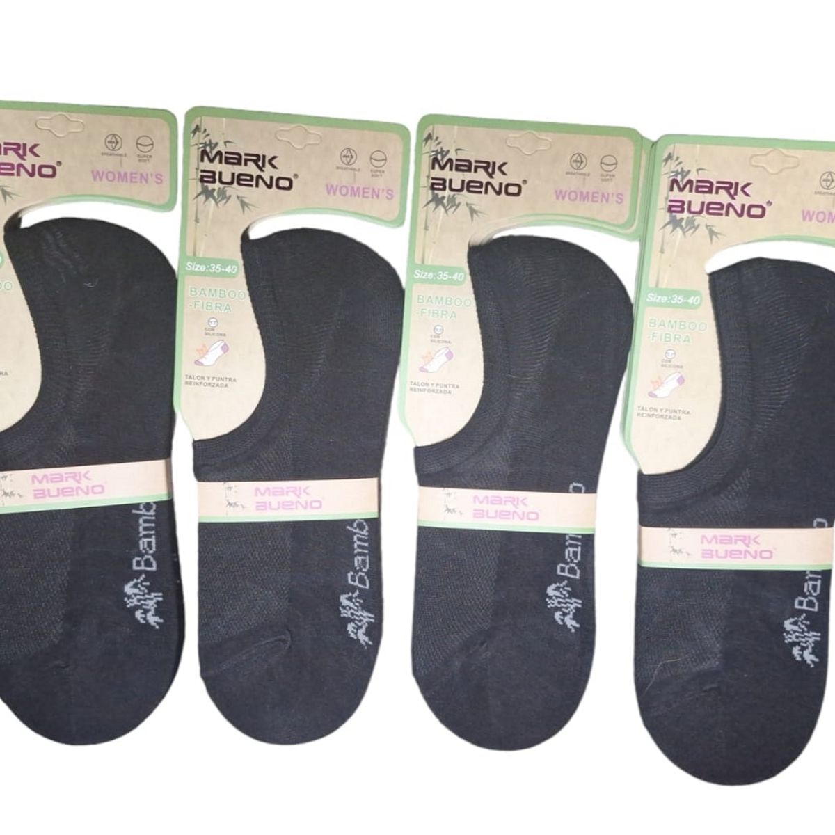 GARSIL - x6 Calcetas - Tobilleras Invisibles Para Mujer Con Fibra De Bambu