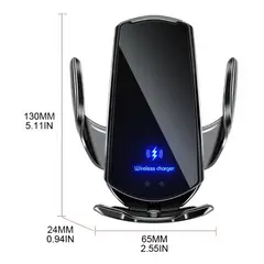 GENERICO - Cargador Soporte Automático Inalámbrico Para Todo Tipo De Telefono