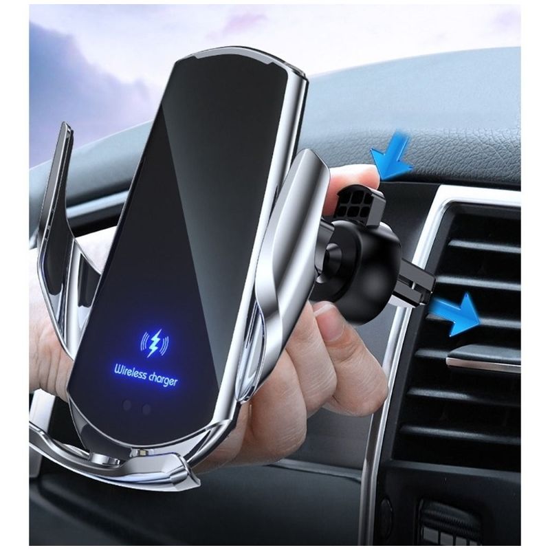 GENERICO - Cargador Soporte Automático Inalámbrico Para Todo Tipo De Telefono