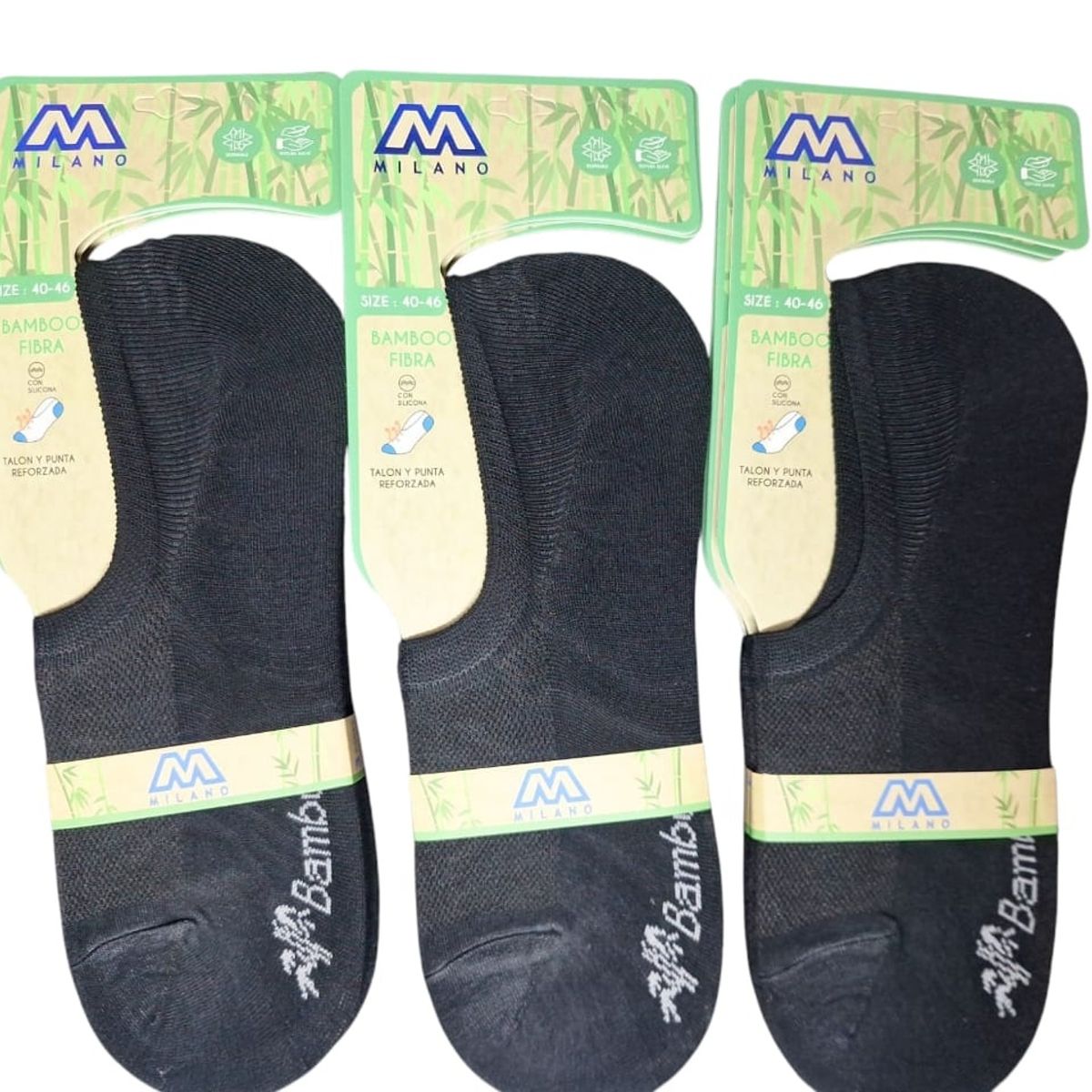 GARSIL - x6 Calcetines Calcetas - Tobilleras Invisibles Hombre - Fibra De Bambu