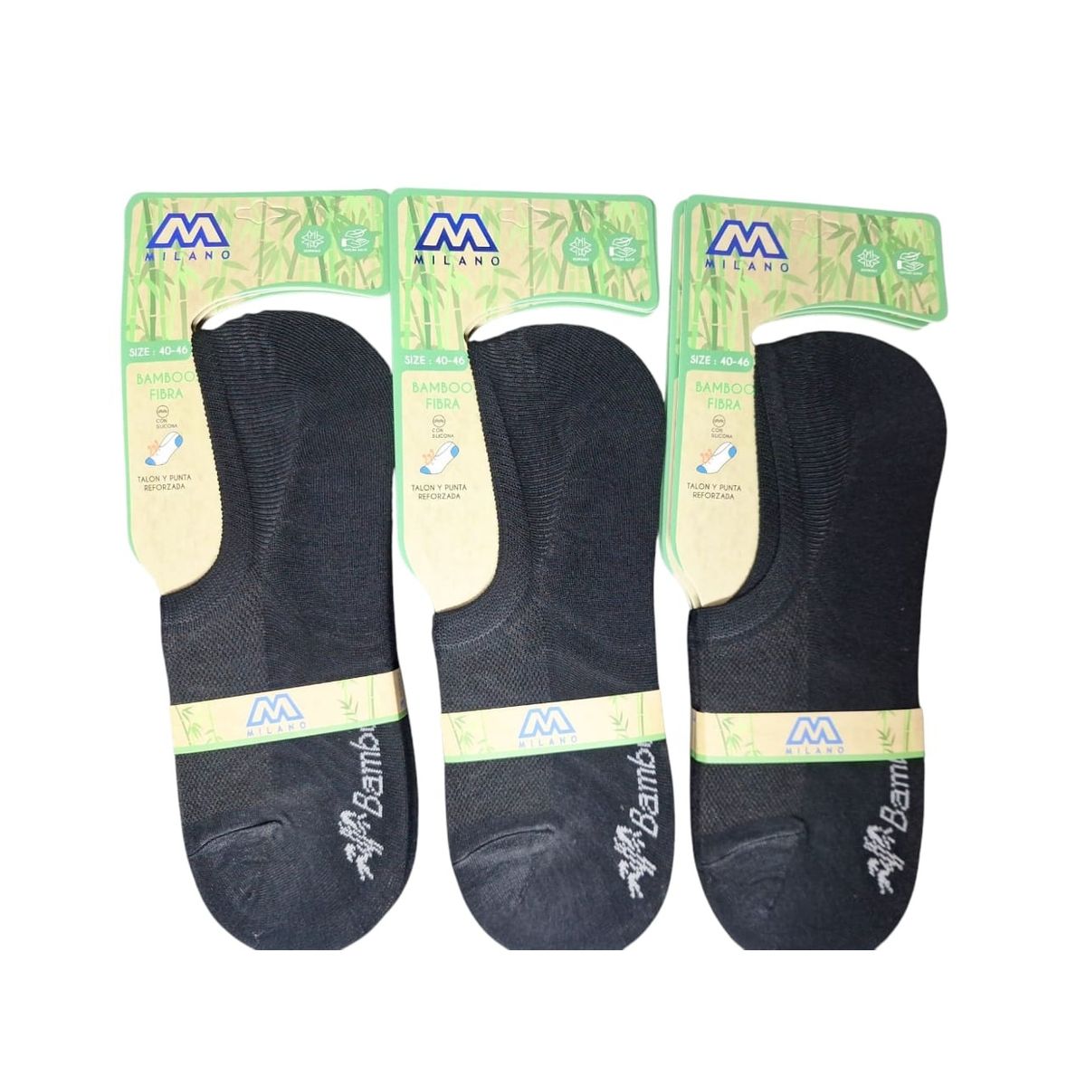 GARSIL - x6 Calcetines Calcetas - Tobilleras Invisibles Hombre - Fibra De Bambu