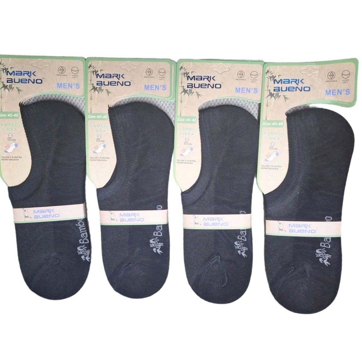 GARSIL - x6 Calcetines Calcetas - Tobilleras Invisibles Hombre - Fibra De Bambu