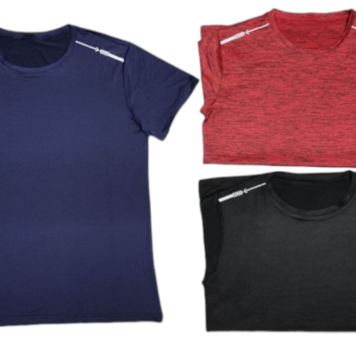 AGW - Pack 3 Poleras Deportivas Dry Fit Hombre